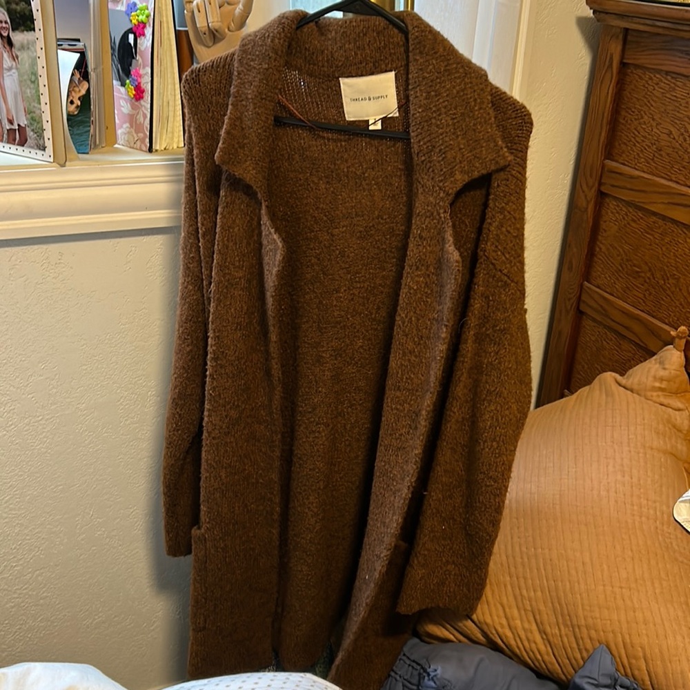 Thread and supply midi cardigan